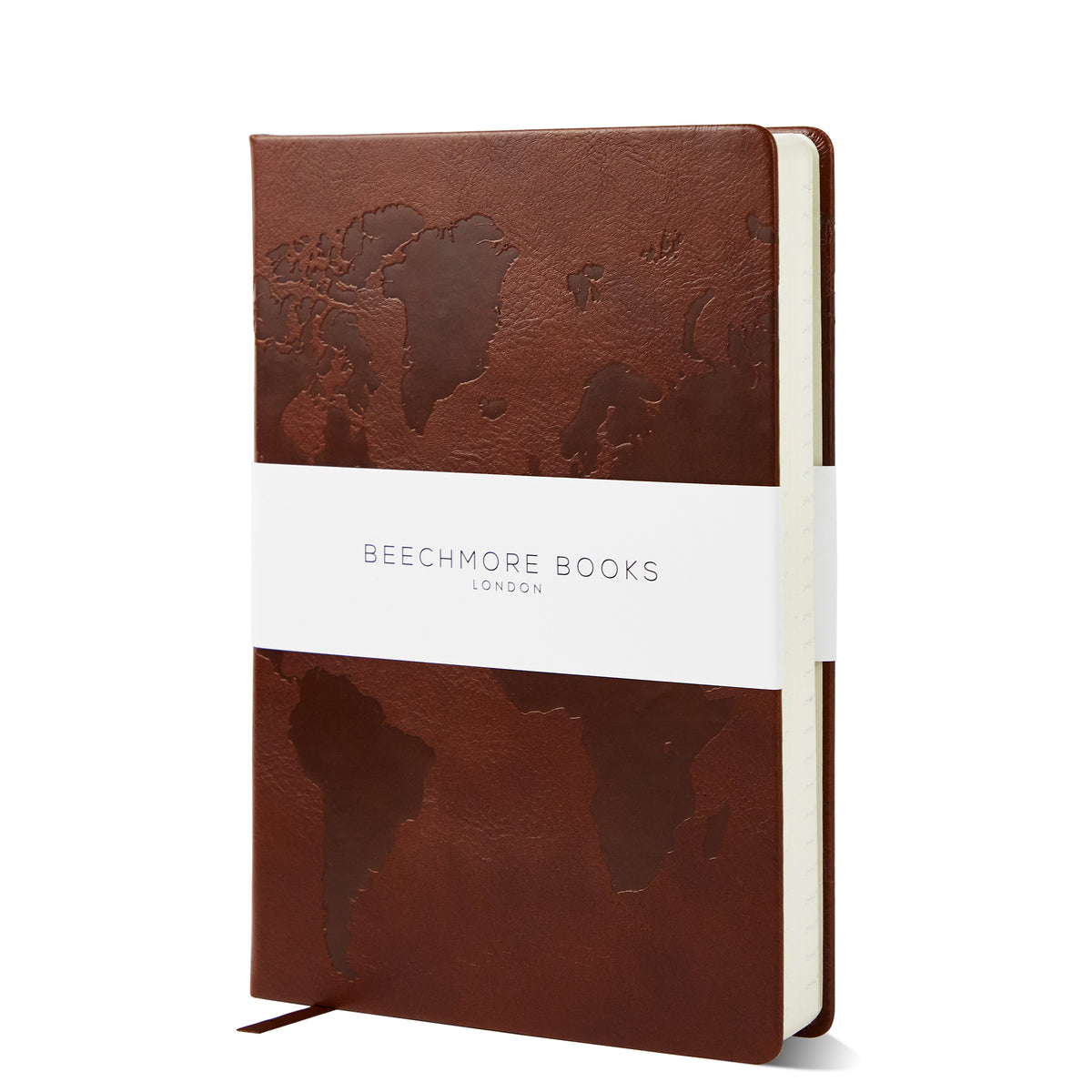 Chestnut Brown Hardcover Travel Planner By Beechmore Books | London