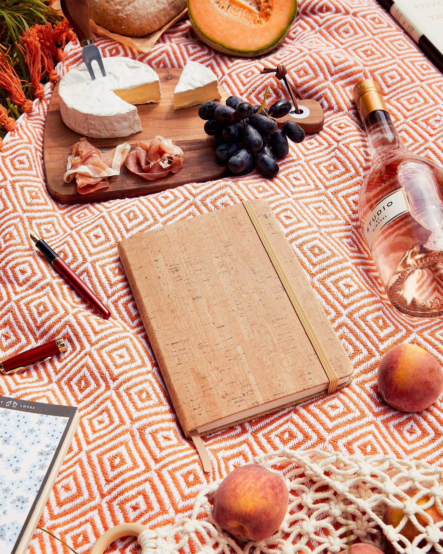 Beige Cork A5 Vegan Leather Hardcover Journal By Beechmore Books